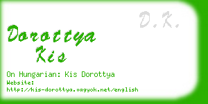 dorottya kis business card